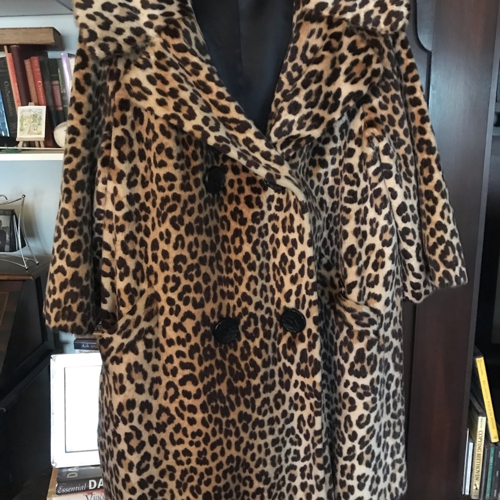 Vintage Faux Leopard Coat